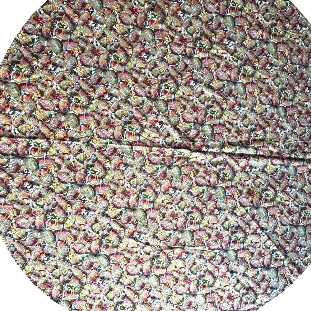 Vintage Easter Egg Printed Cotton Tablecloth 65